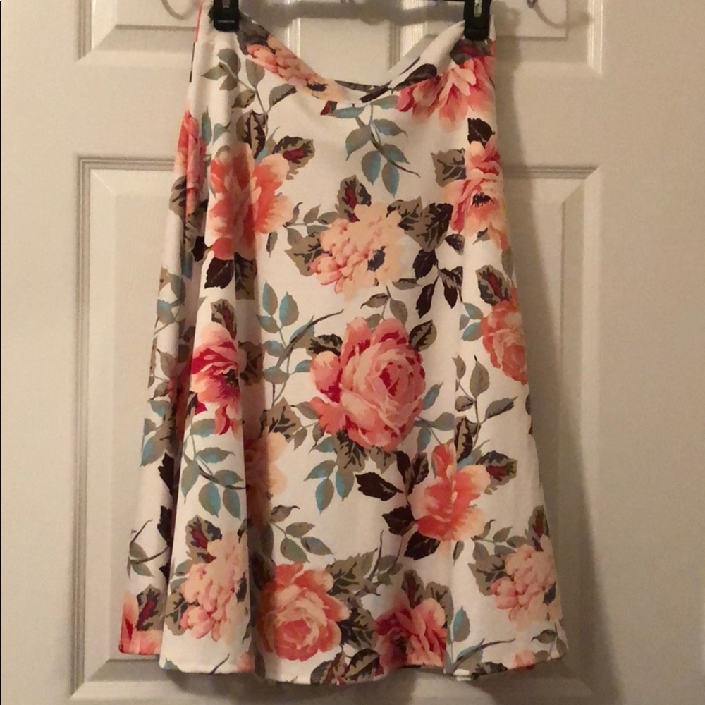 Floral Midi Skirt NWOT